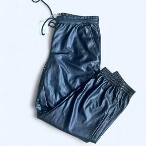 A new day medium black Brand‎ new Tags Jogger Pleather Drawstring